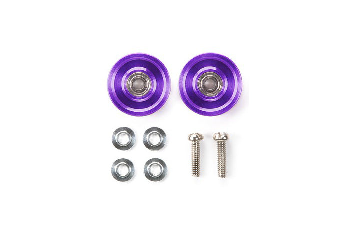 94861 JR 13mm Alum Ball Race Rollers - Ringless/Purple