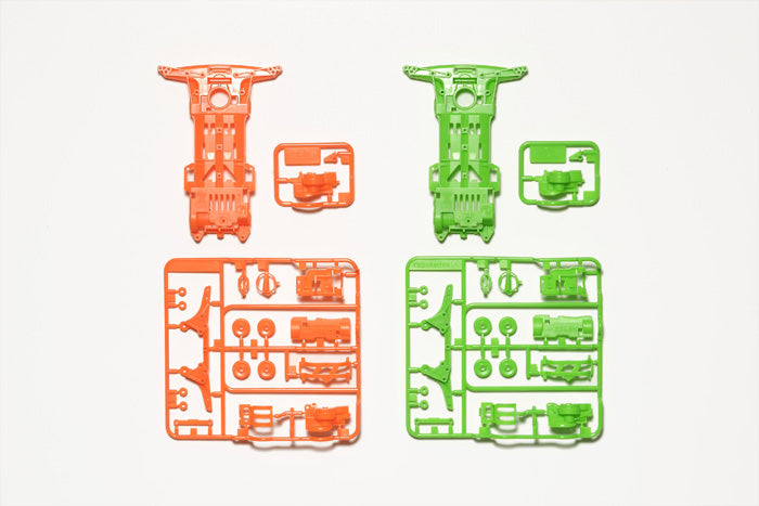 94904 JR Super II Chassis Set - Fluorescent-Color Orange/Green