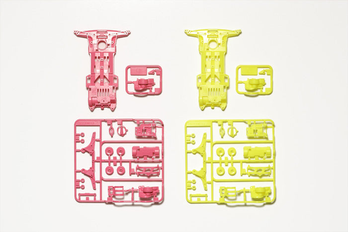 94905 JR Super II Chassis Set - Fluorescent-Color Pink/Yellow