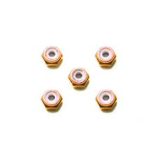 94906 JR 2mm Aluminum Lock Nut - Orange (5pcs)