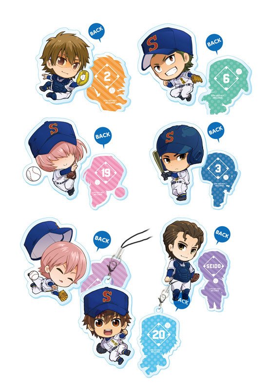 Acrylic Charm Collection Ace of Diamond 8 pieces