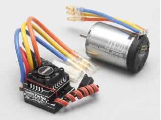 Yokomo BL-P375G BL-PRO3 + Turbo 7.5T Brushless Motor Combo