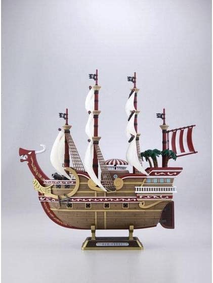 Authentic Sailboat Plastic Model One Piece Red Force