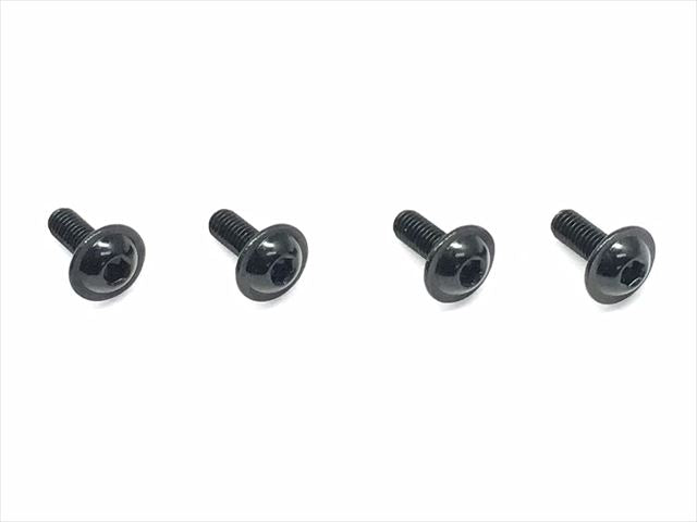 FAW-308BK Aluminum flange machine screw 4pcs.