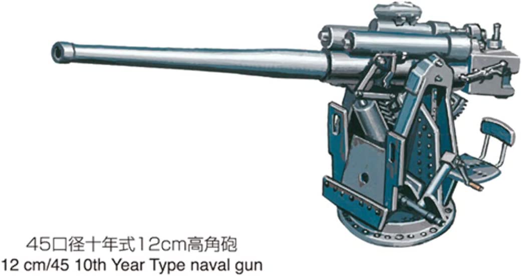 IJN 12cm Single AA Gun & 8cm Single AA Gun
