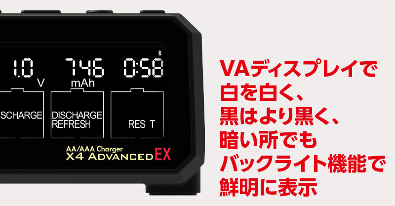 44308-B AA/AAA Charger X4 Advanced EX
