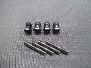 JP-451 Damper End Ball Set 5 mm Black for GF-01