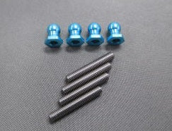 JP-452 Damper End Ball Set 5 mm Blue for GF-01