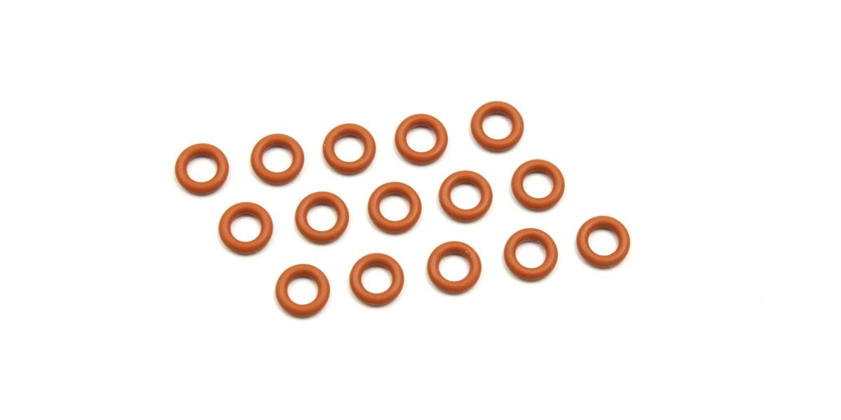 ORG045 Silicone O-Ring(P4.5/Orange) 15Pcs