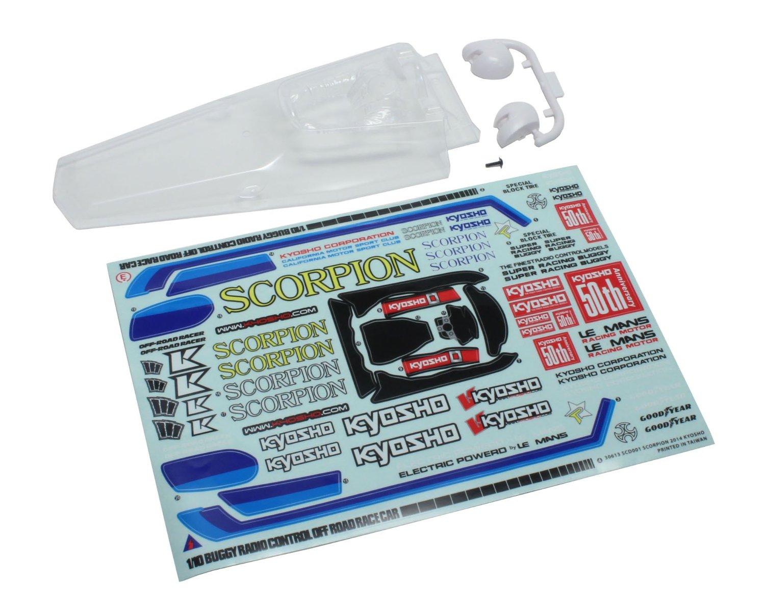 SCB001 Clear Body Set (Scorpion 2014)