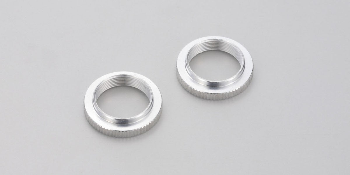 TF027S-02 Shock Adjustable Nut (Silver/2pcs)