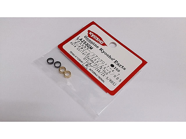 LA253GM Axle Color Gunmetal / Rear Hub Off-4.7 ZX6/ZX-5/RB5