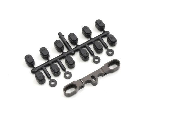 LA391 Aluminum Rear Sus. Holder (RR/Gunmetal)