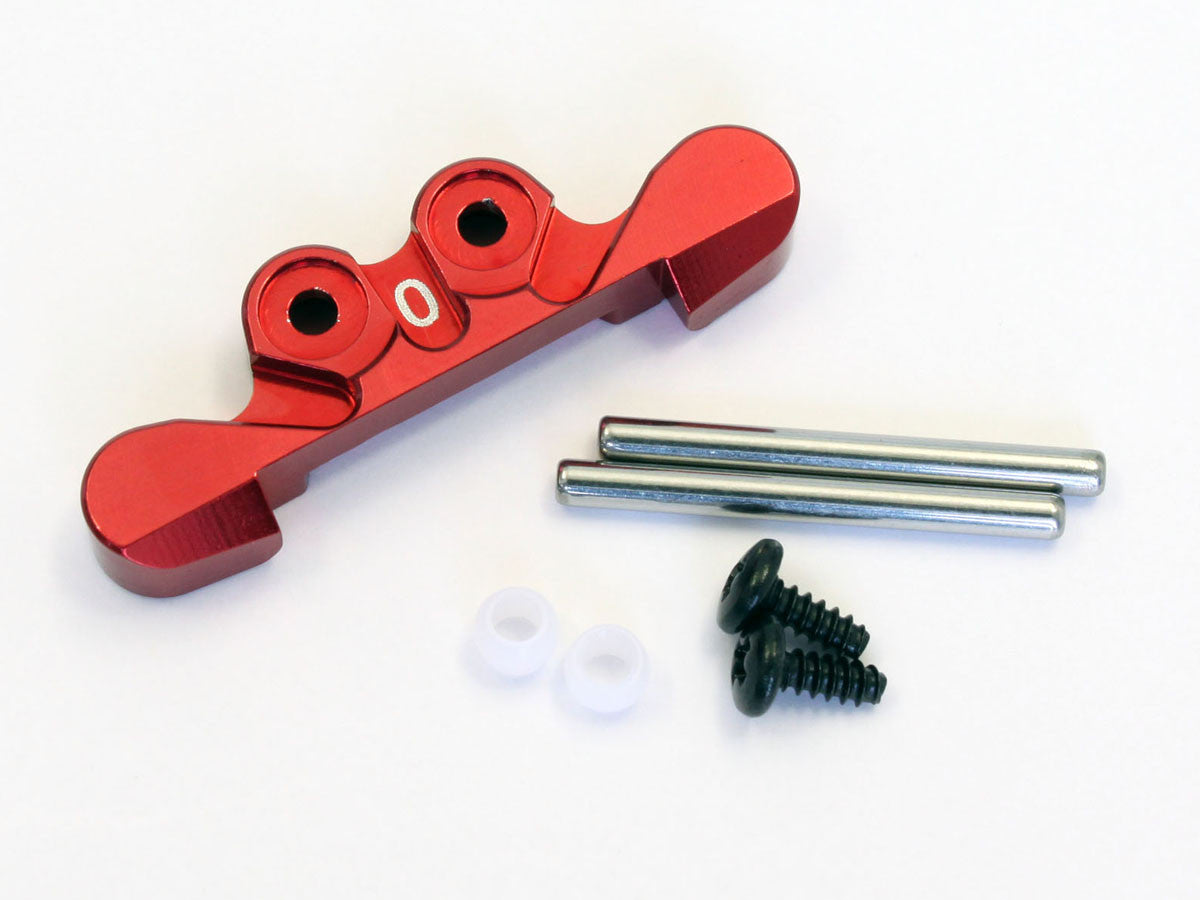 MBW025R-0 Buggy Alum Rear Suspension Mount ( 0 Deg Red)