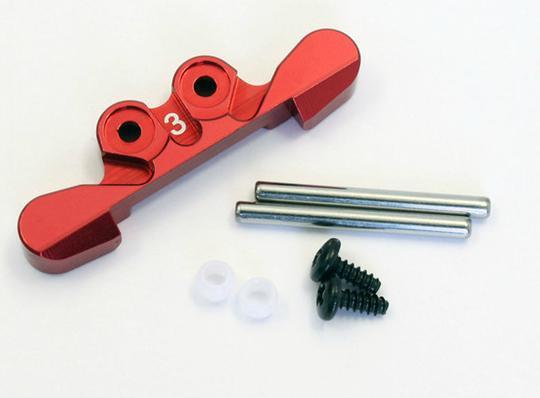 MBW025R-3 Aluminum Rear Suspension Mount (3 ? / Red)