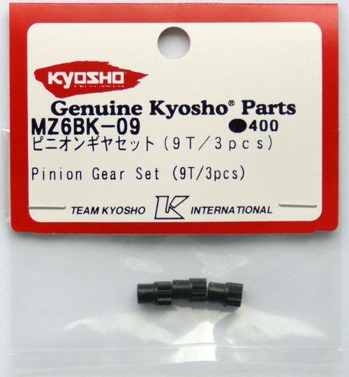 MZ6BK-09 Pinion Gear Set (9T/3pcs)