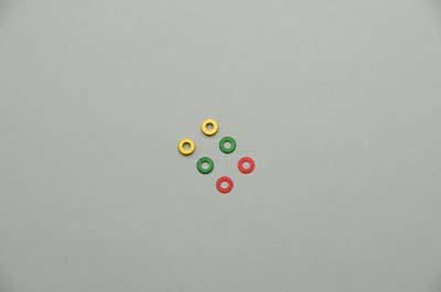 MZW412-1 Mini-Z MR-03 Color Spacers Set Of Long King Pin Ball