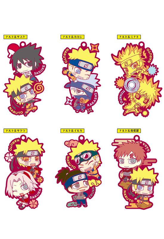 Rubber Mascot Buddy-Colle Naruto: Shippuden Two man cell! 6pcs