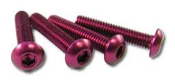 NAR-310PK Duralumin Button Head Screw 3x10mm Pink