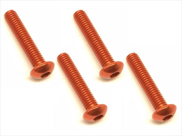 NAR-315OR 3x15 hex button duralumin bis (orange / 4 pieces)
