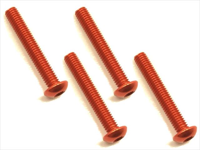 NAR-320OR 3x20 hex button duralumin bis (orange / 4 pieces)