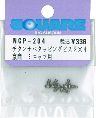 NGP-204 2x4mm Titanium Self Tapping Screw 6pcs