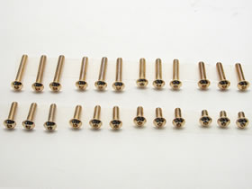 NSR-312G Button Head Hex Screw 3x12 6pcs Gold