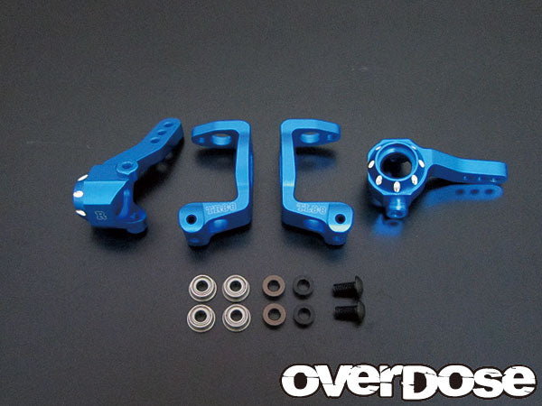 OD1117 Aluminium C Hub & Upright Set 8-8 for Tamiya (Blue)