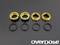 OD1123 Aluminum Shock Adjustment Nut for TRF Dampers (Gold)