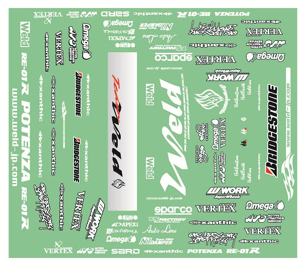 OD1199 OVERDOSE Team Weld Sponsors Logo Decal