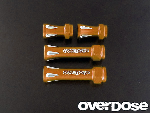 OD1273 Aluminum Brace Post Set for Carbon Chassis Drift Package