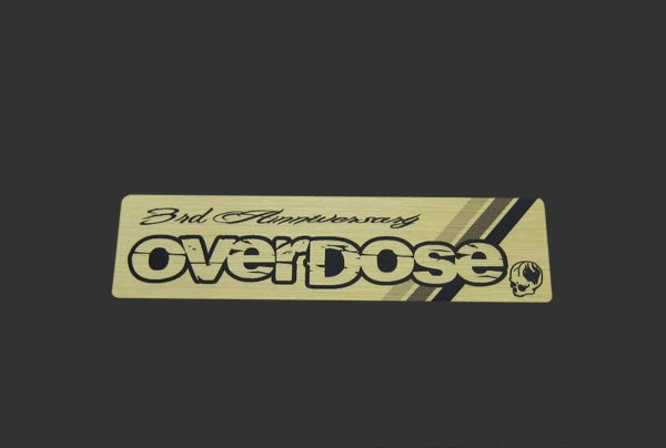 OD1455 OVERDOSE Sticker 2nd Anniversary
