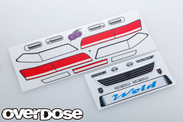 OVERDOSE OD1637b Toyota JZX100 Mark II 3D Decals | BanzaiHobby