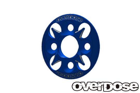 OD1655 Aluminum Spur Gear Support Plate Type-4 Blue