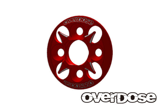 OD1656 Aluminum Spur Gear Support Plate Type-4 Red