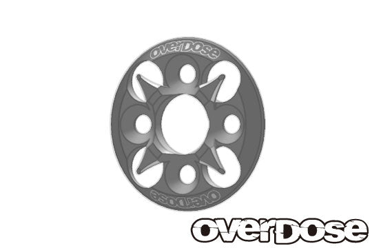 OD1658 Aluminum Spur Gear Support Plate Type-4 Silver