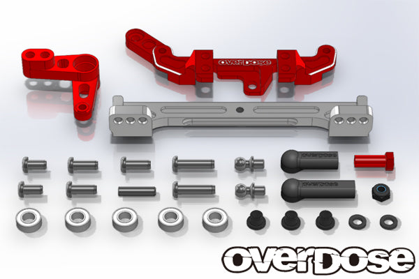 OD1693 Slide Rack Steering Set (For DIB / Red)