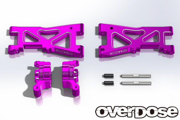 Aluminum Rear Long Suspension Arms Set for Vacula & Divall Purpl