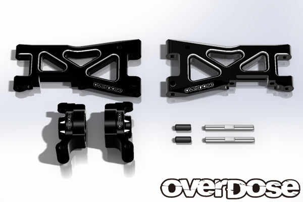 Aluminum Rear Long Suspension Arms Set for Vacula & Divall Black