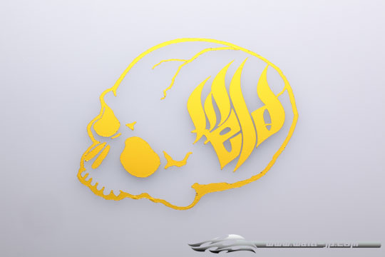 OD1851b Weld Skull Sticker / Plated Gold