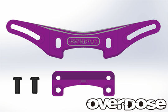 OD2154 Height Adjustment Aluminum Front Shock Tower Purple