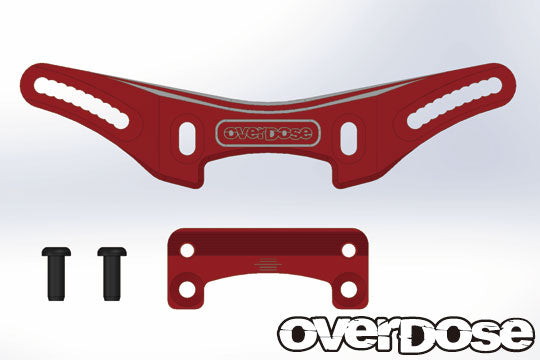 OD2155 Height Adjustment Aluminum Front Shock Tower Red