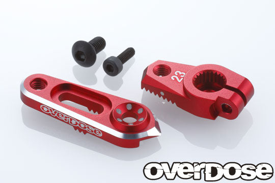 OD2803 JT Aluminium Direct Servo Horn 23 (RED Sanwa, KO)