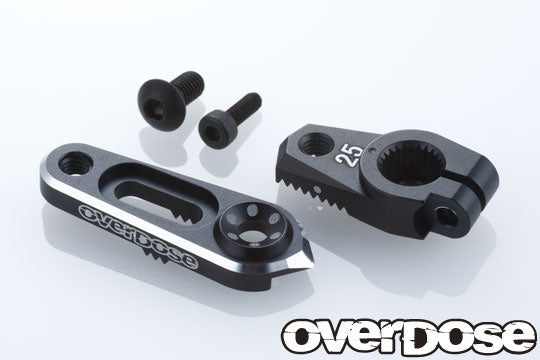 OD2807 JT Aluminium Direct Servo Horn 25 (Black Futaba)