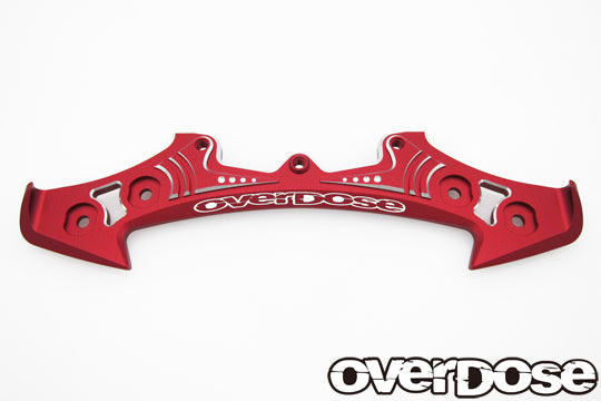 Banzai Hobby - OVERDOSE OD2944 Aluminium Bumper Type2 (For OD) RED