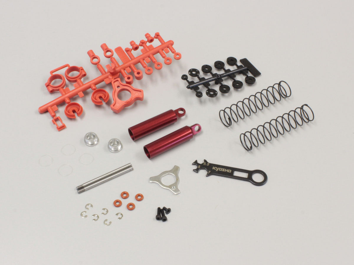 OT236R Rear Shock Set Red (Optima)