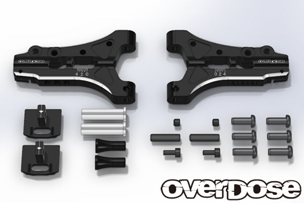 OD1711 Aluminium Front Sus Arm for Divall / Vacula Black