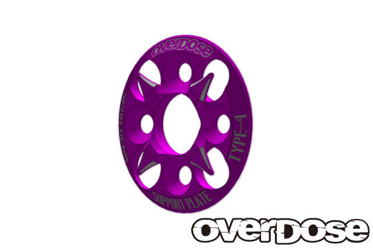 OD1654 Spur Gear Support Plate Type 4 (Purple)