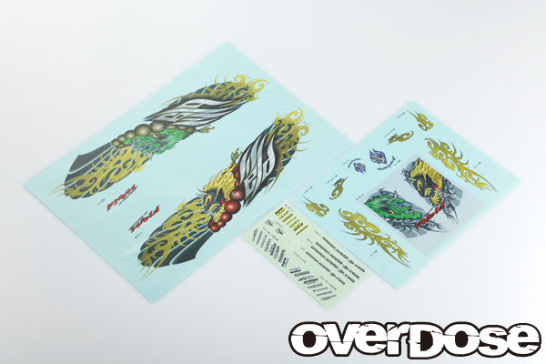 OD1807a Team Weld Fushin Raishin Graphic Decal Set
