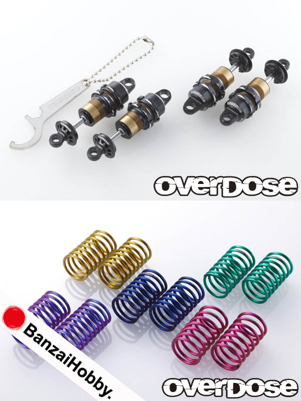 Banzai Bundle SP! OVERDOSE High Grade Shock Set + Springs